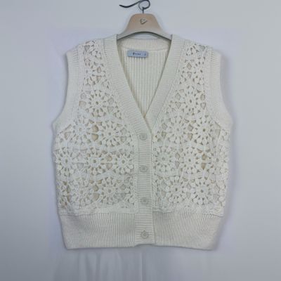 Gilet Ricamato fiori